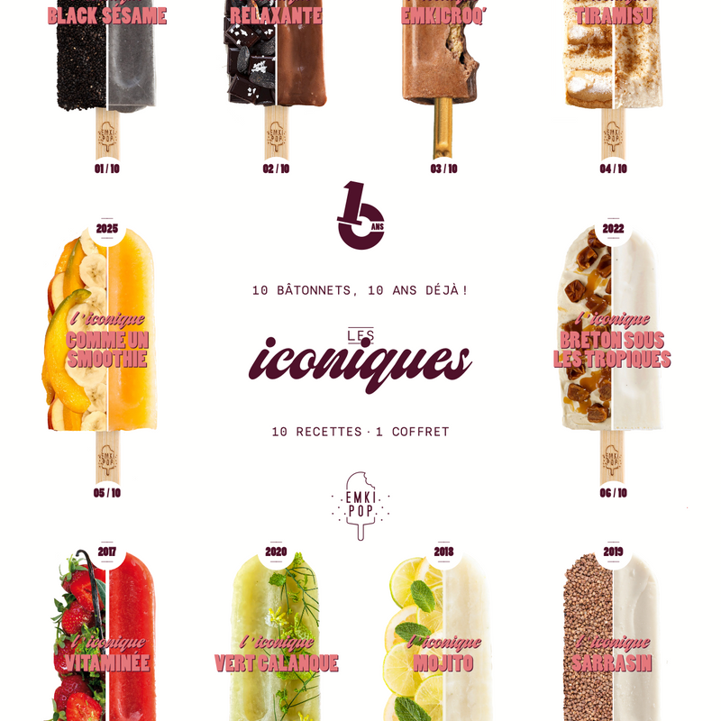 Coffret Les Iconiques 10 ans EMKIPOP