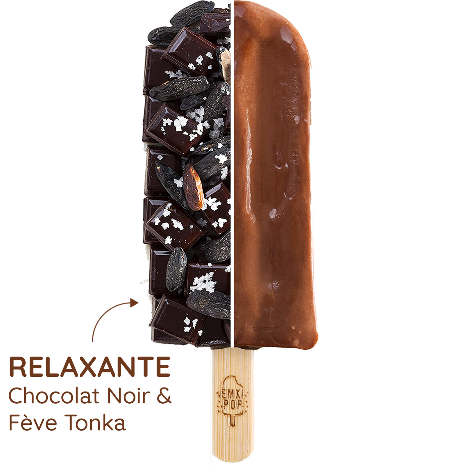 Relaxante - Chocolat Noir & Fève Tonka | Glace Artisanale